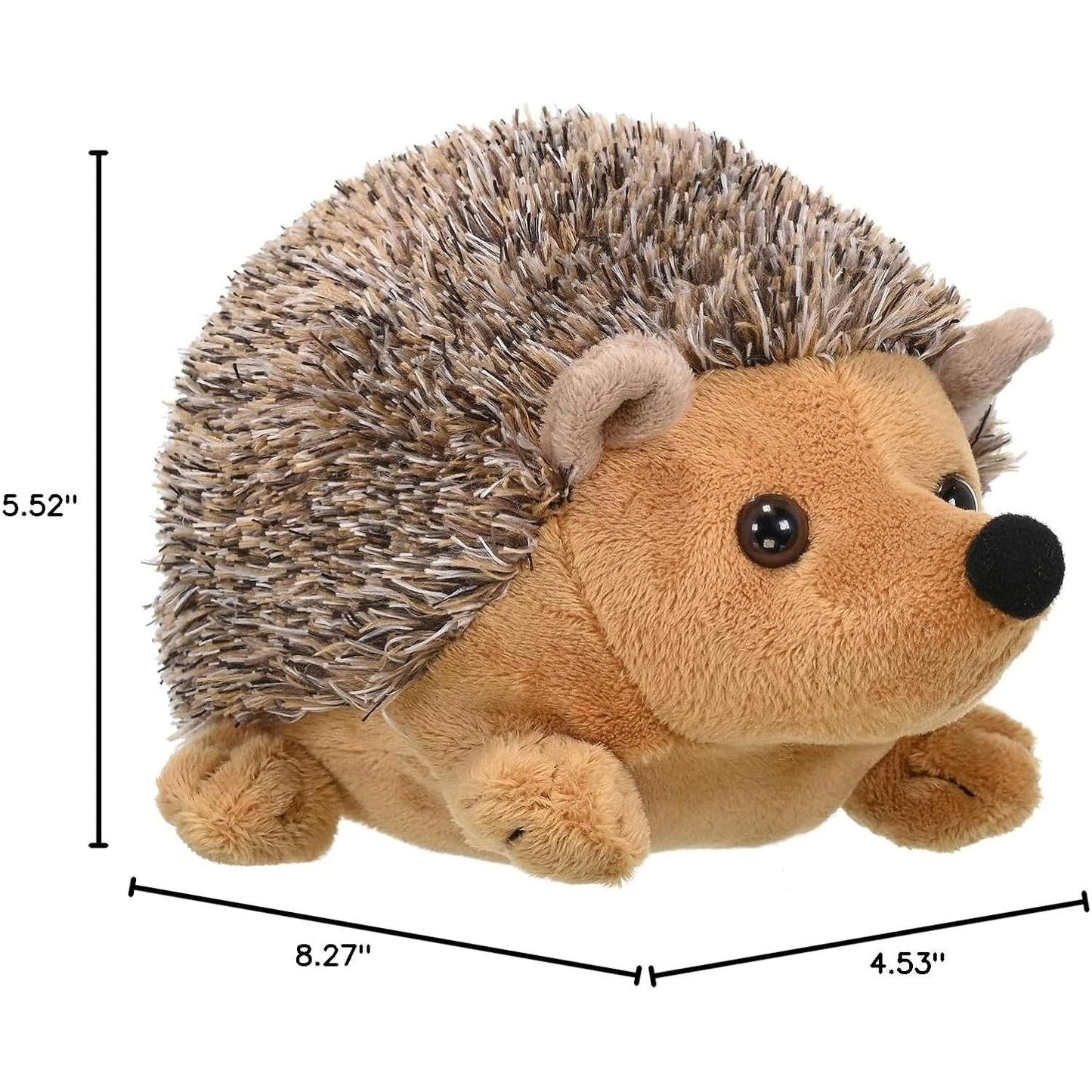 Mini Hedgehog Stuffed Animal 8″ | Cuddlekins Wild Republic Realistic Plush Hedgehog Toy
