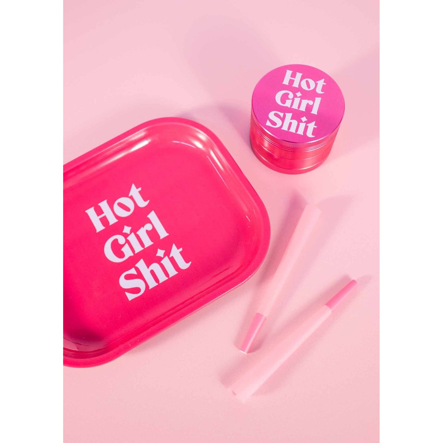 Mini Hot Girl Sh*T Rolling Tray in Hot Pink | 7" x 5.5"