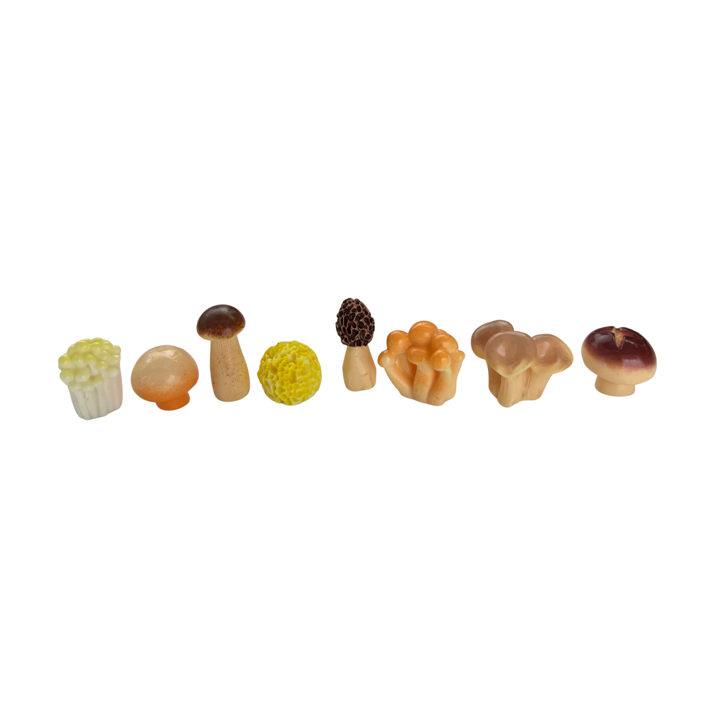 Mini Japanese Mushroom Garden Desk Set | 8 Tiny Mushroom Models