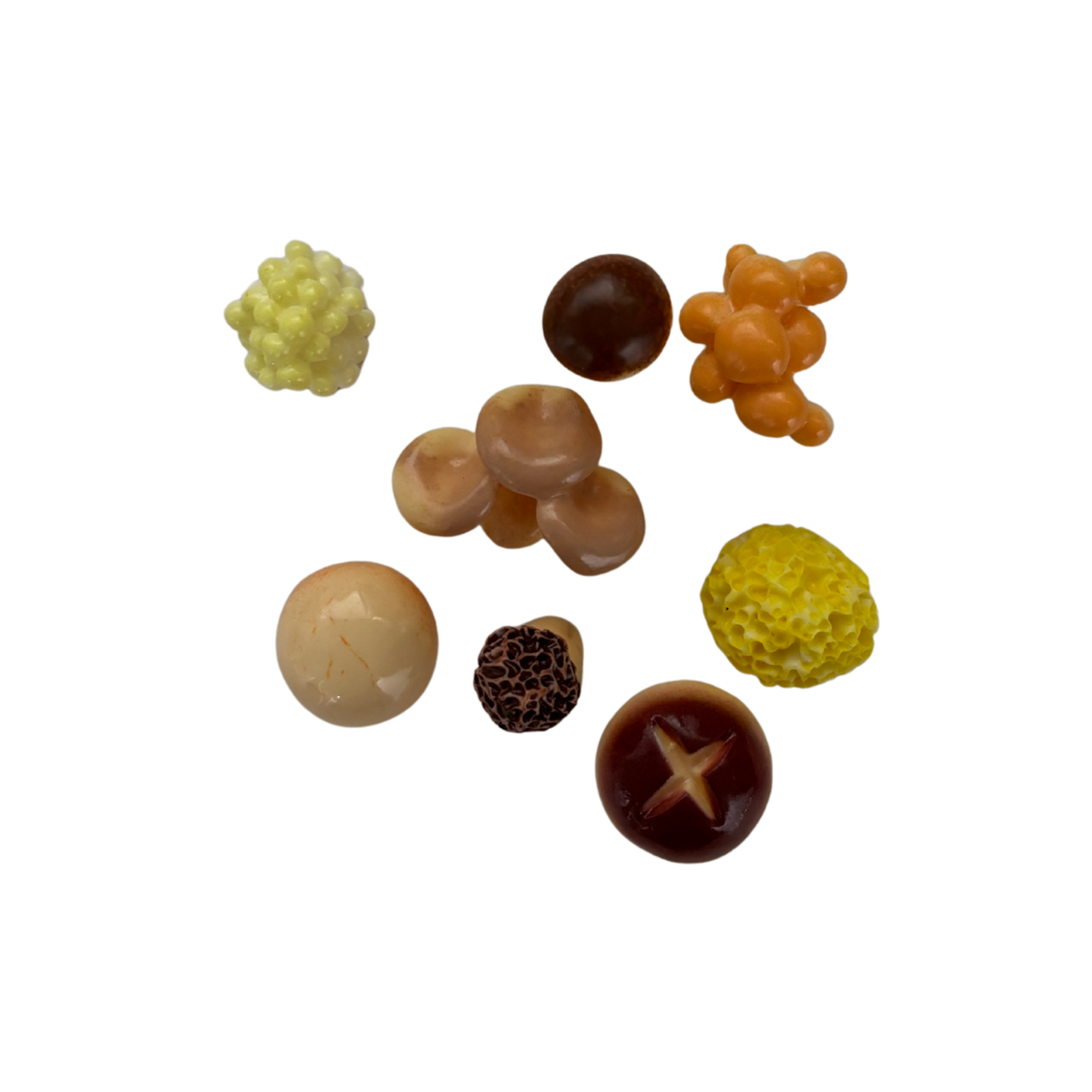 Mini Japanese Mushroom Garden Desk Set | 8 Tiny Mushroom Models