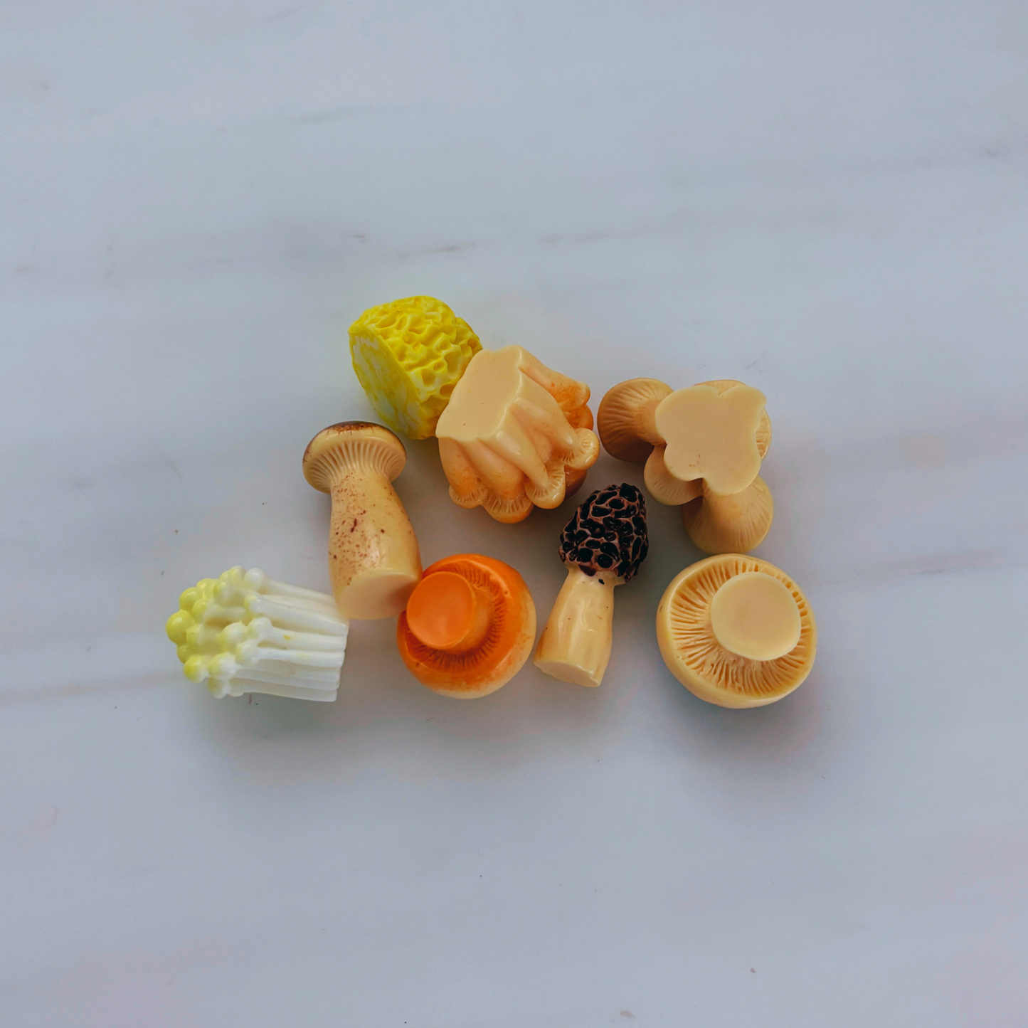 Mini Japanese Mushroom Garden Desk Set | 8 Tiny Mushroom Models
