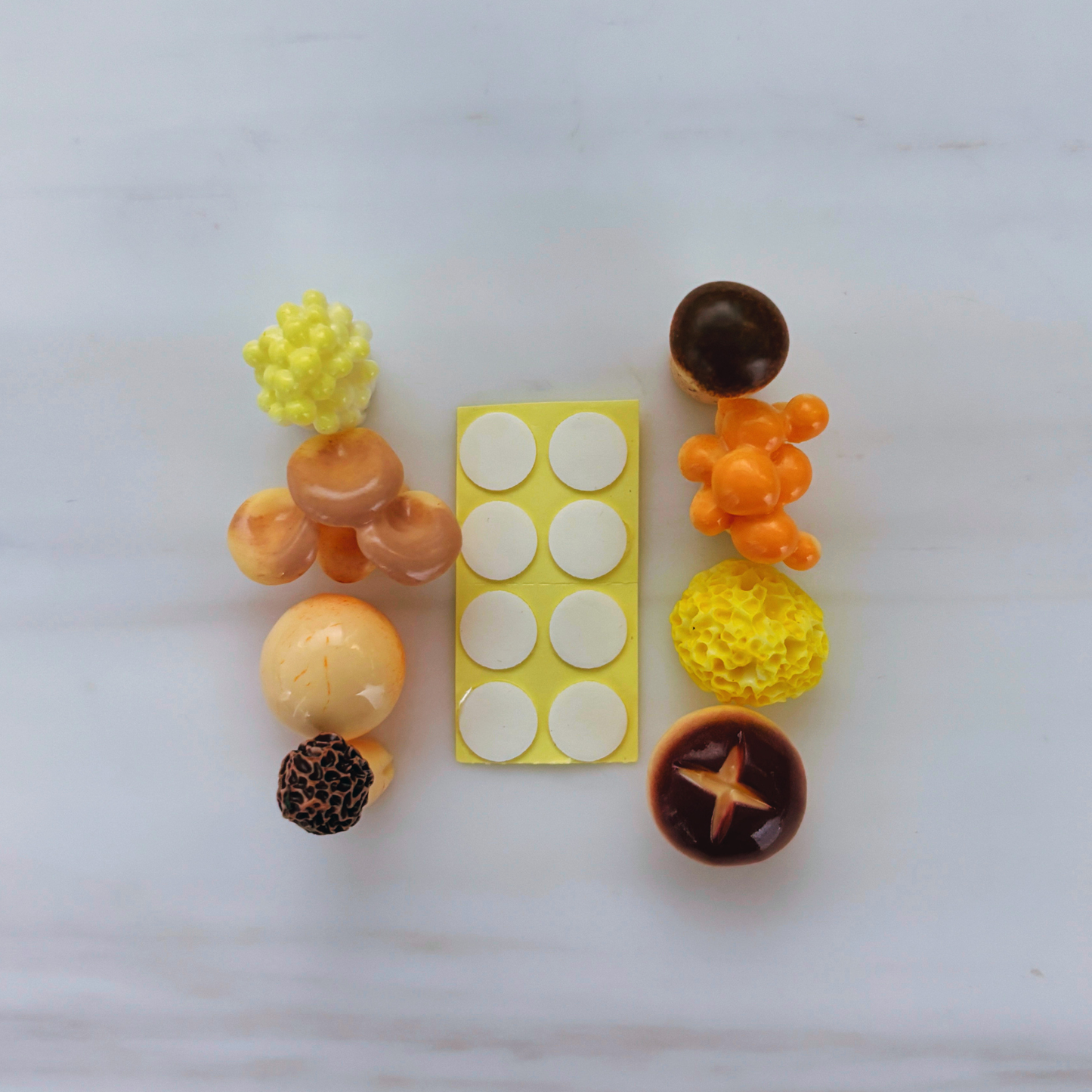 Mini Japanese Mushroom Garden Desk Set | 8 Tiny Mushroom Models