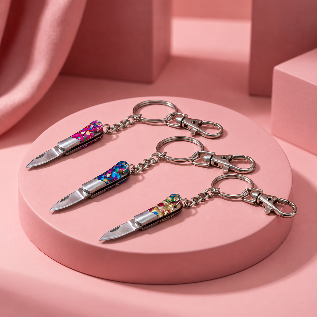 Mini Knife Bag Charm or Keychain | 5 Color Options | GetBullish
