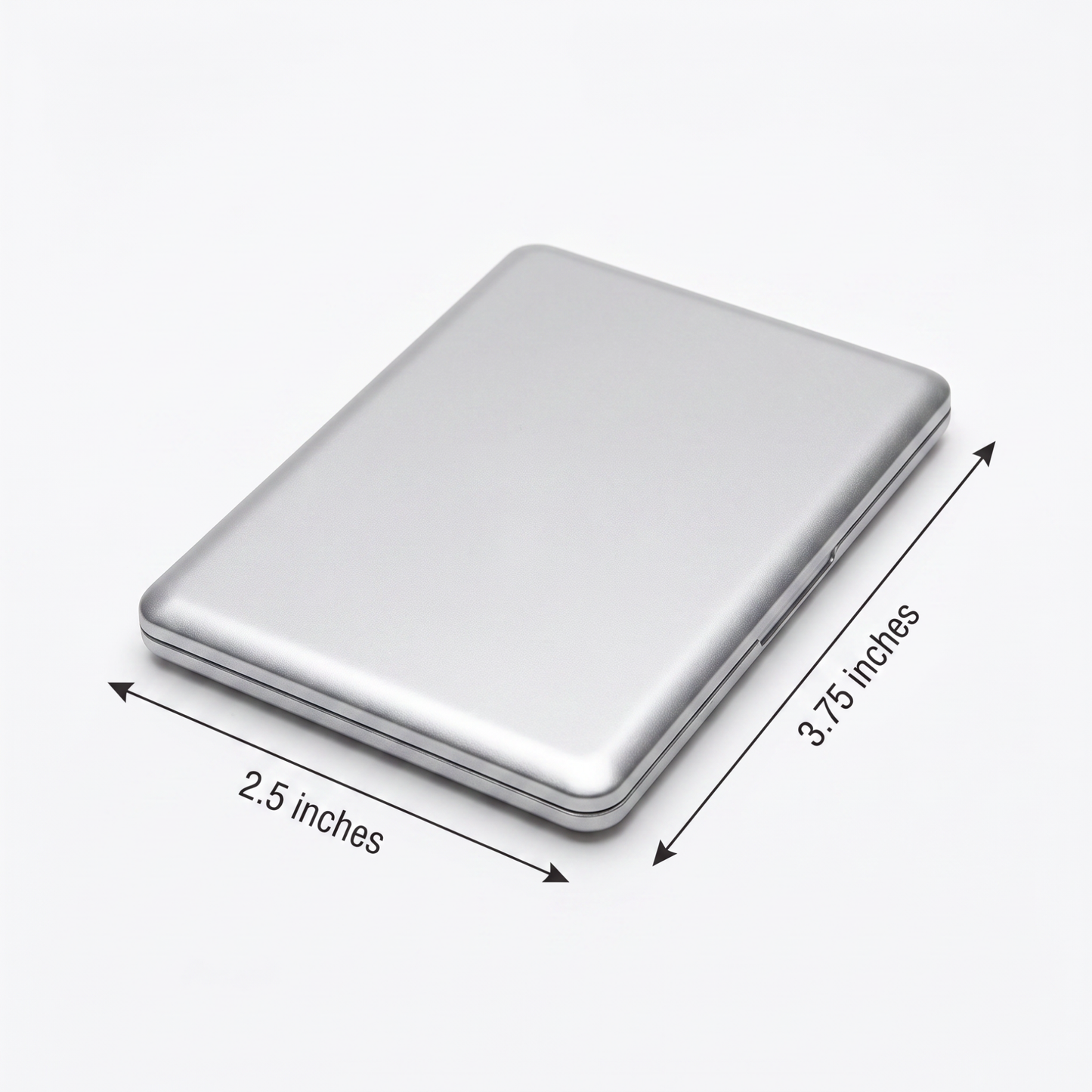 Mini Laptop Makeup Mirror | Clamshell Compact Mirror | 2.5" x 3.75" | with GetBullish Decal