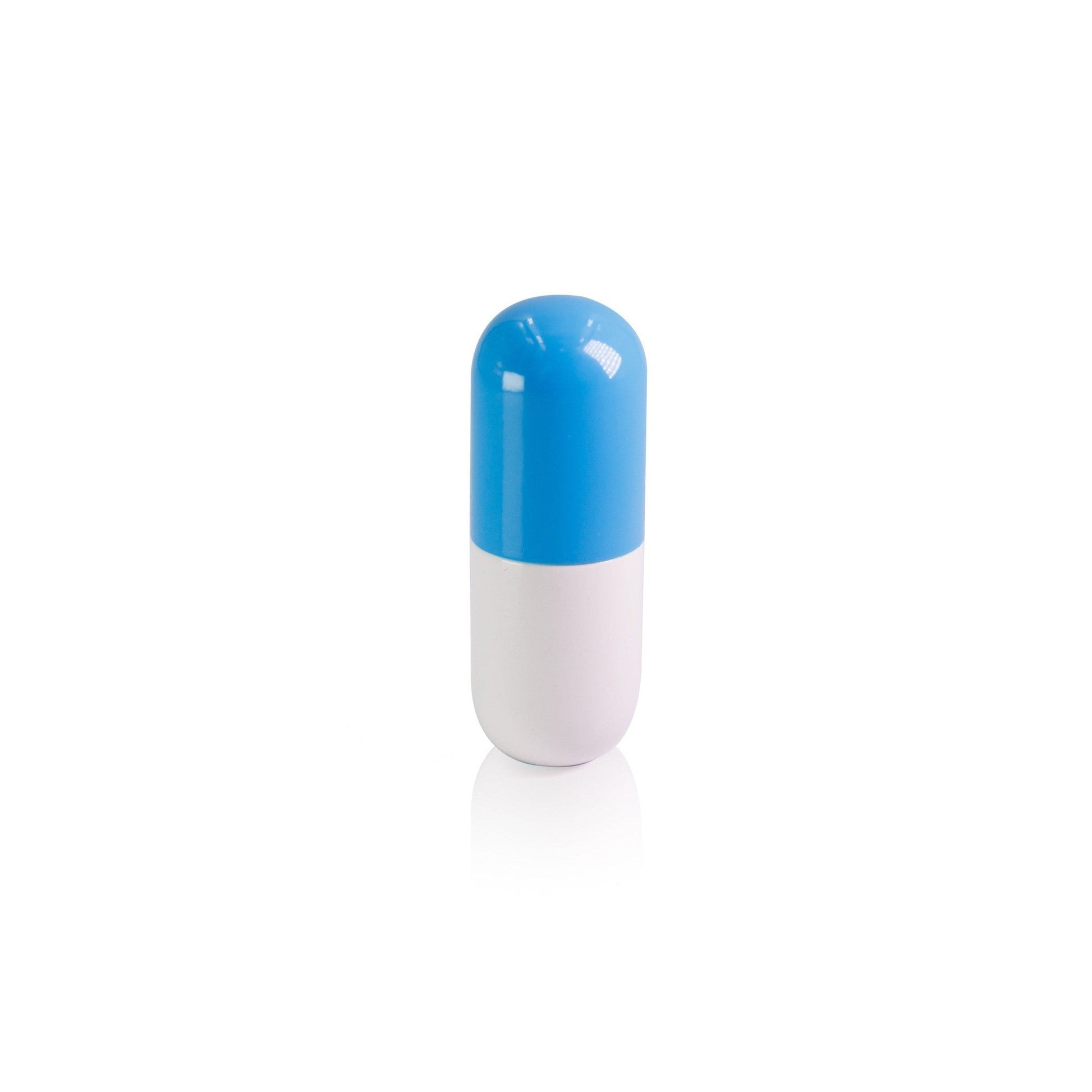 Mini Pill-Shaped Pill Box | Itty-Bitty Aluminum Tin Container for Pills