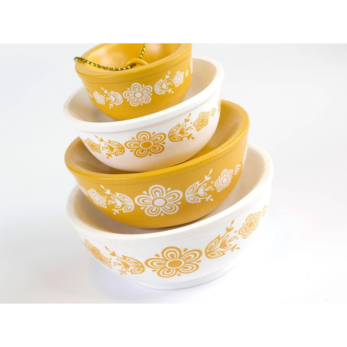 Mini Pyrex-Inspired Bowl Ornament | Retro Christmas Decor