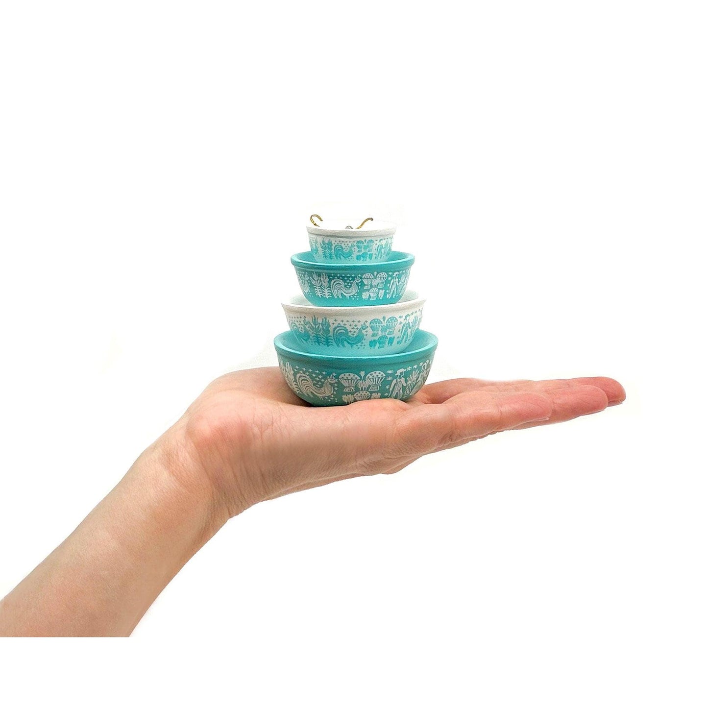 Mini Pyrex-Inspired Bowl Ornament | Retro Christmas Decor