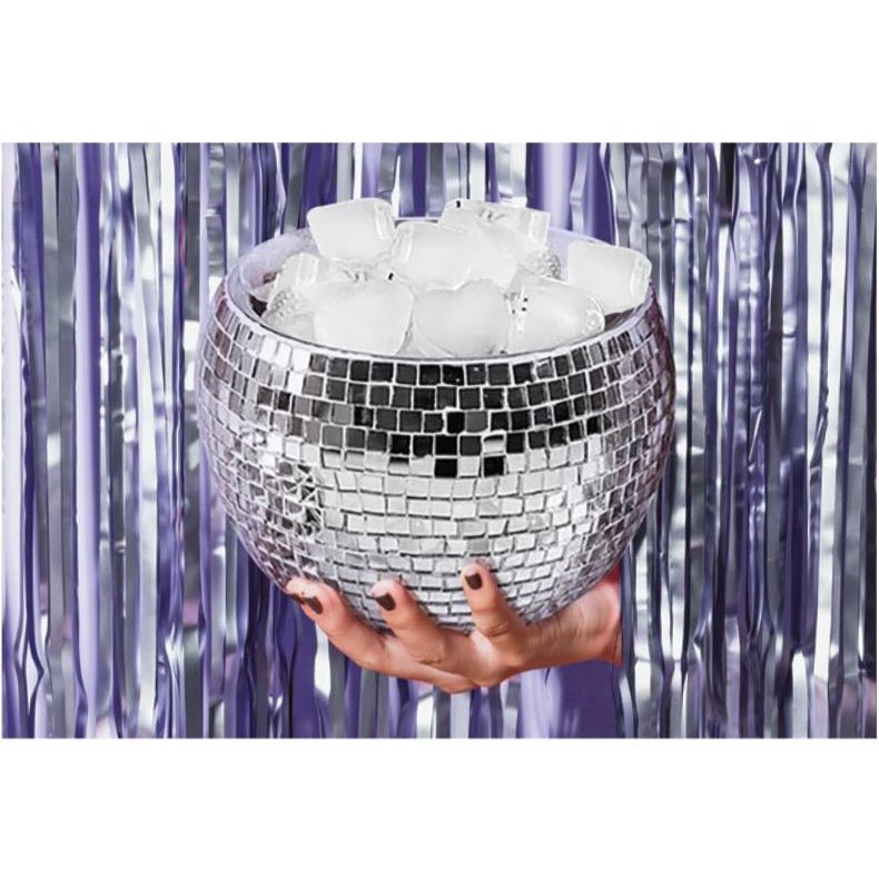Disco Ice Bucket Mirrored Disco Ball Decor Diffuser 70S Themed