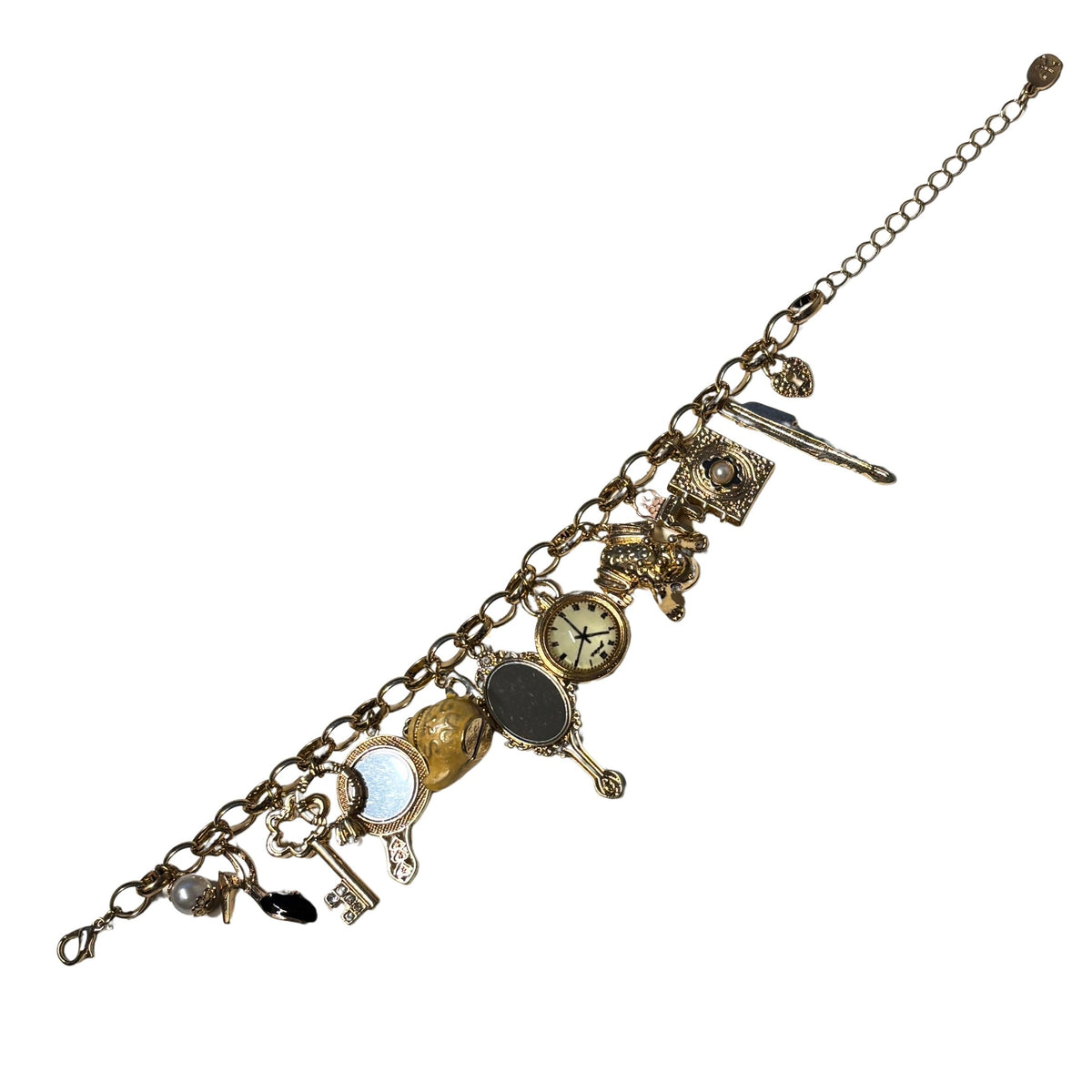 Mirror Mirror Fantasy Gold Charm Bracelet | Fairytale Jewelry-Paper & Quartz-The Bullish Store