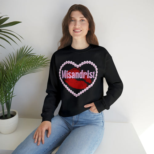 Misandrist Unisex Heavy Blend™ Crewneck Sweatshirt Sizes SM-5XL | Plus Size Available