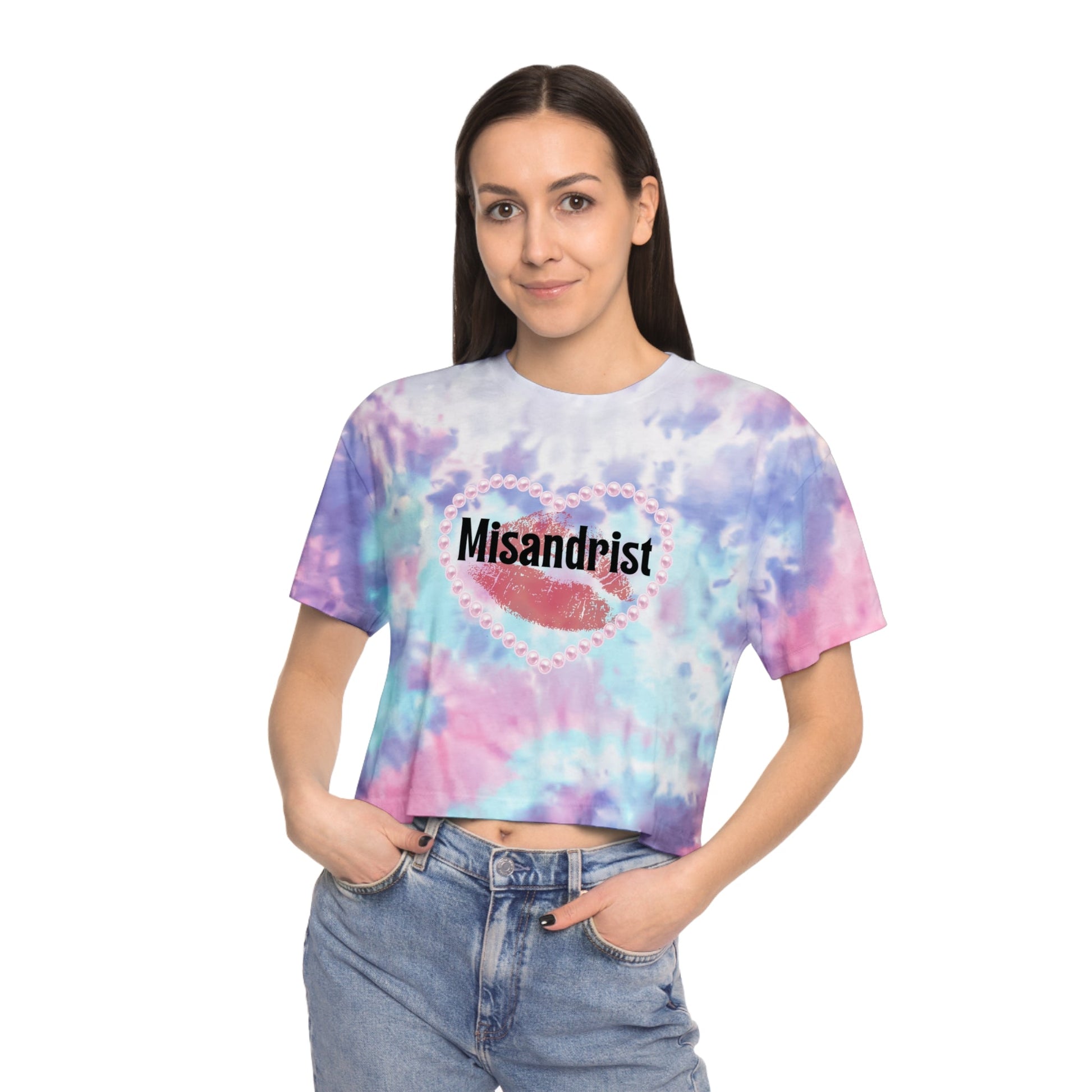 Misandrist 💋 Women's Tie-Dye Crop Tee