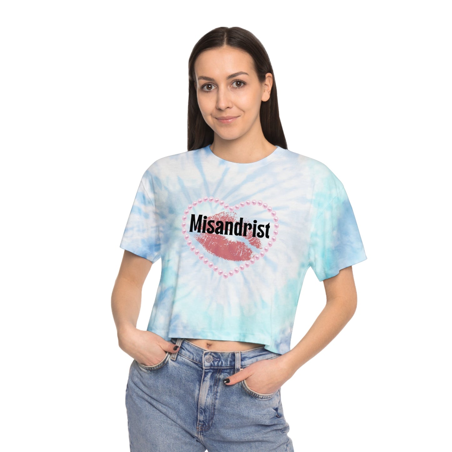 Misandrist 💋 Women's Tie-Dye Crop Tee