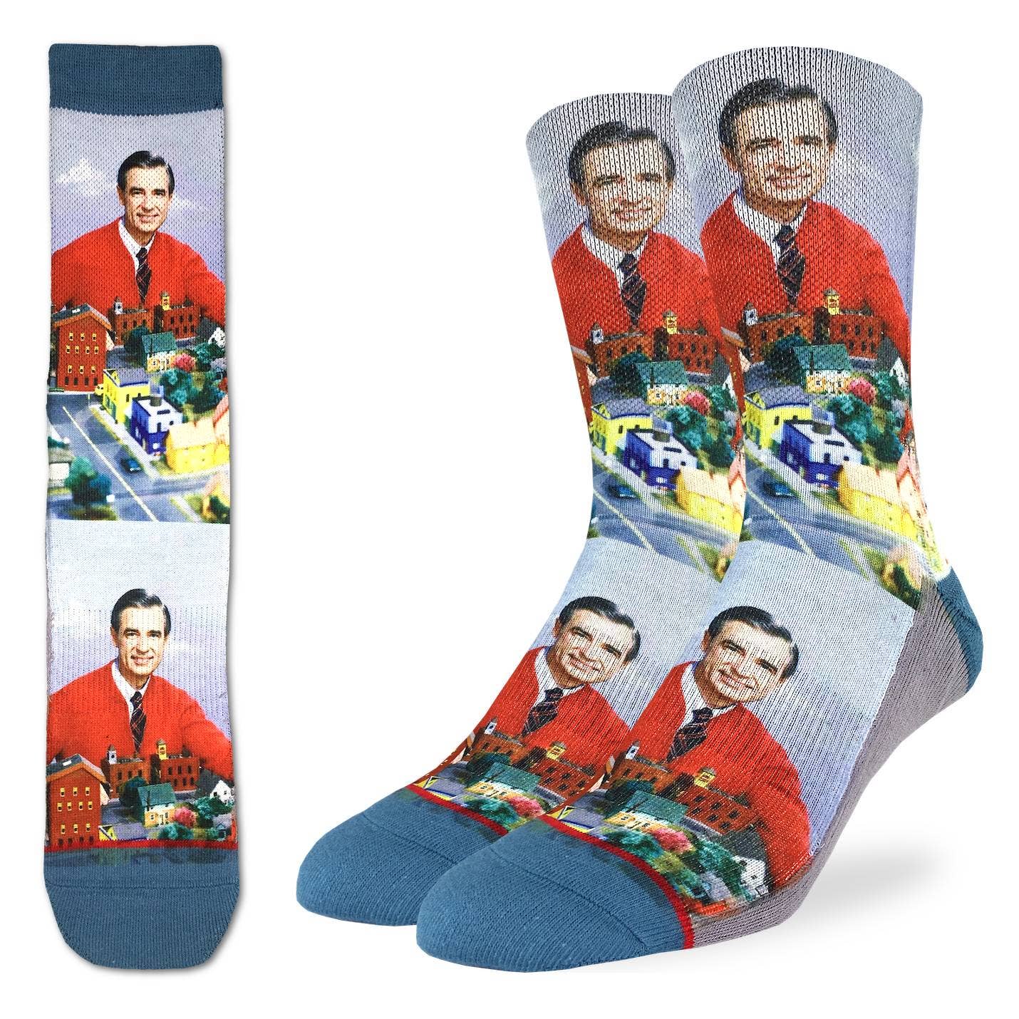 Mister Rogers Make Believe Kingdom Men's Socks | Fun Crew Socks