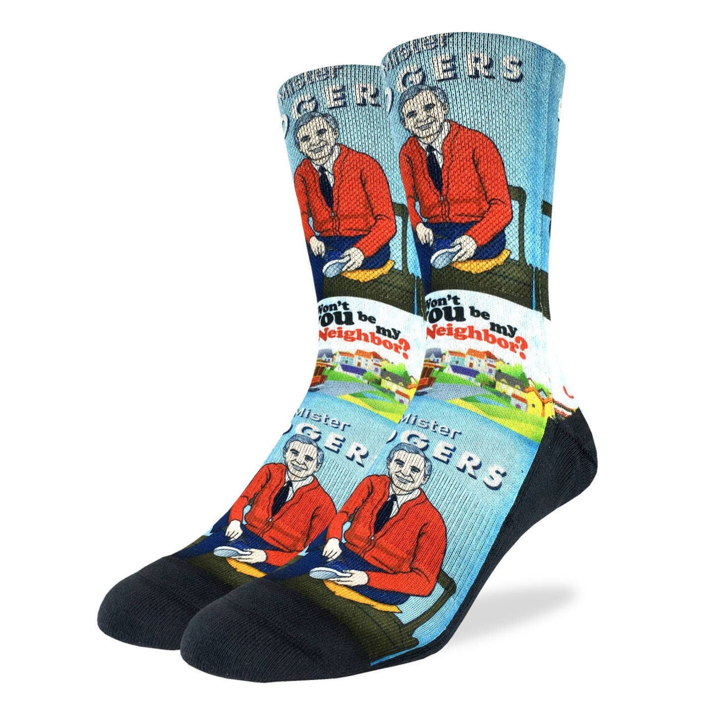 Mister Rogers Neighborhood Men's Socks | Won’t You Be My Neighbor Crew Socks