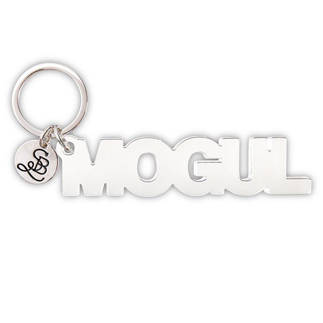 Mogul Acrylic Word Key Chain | Clear Word Shaped Keyholder