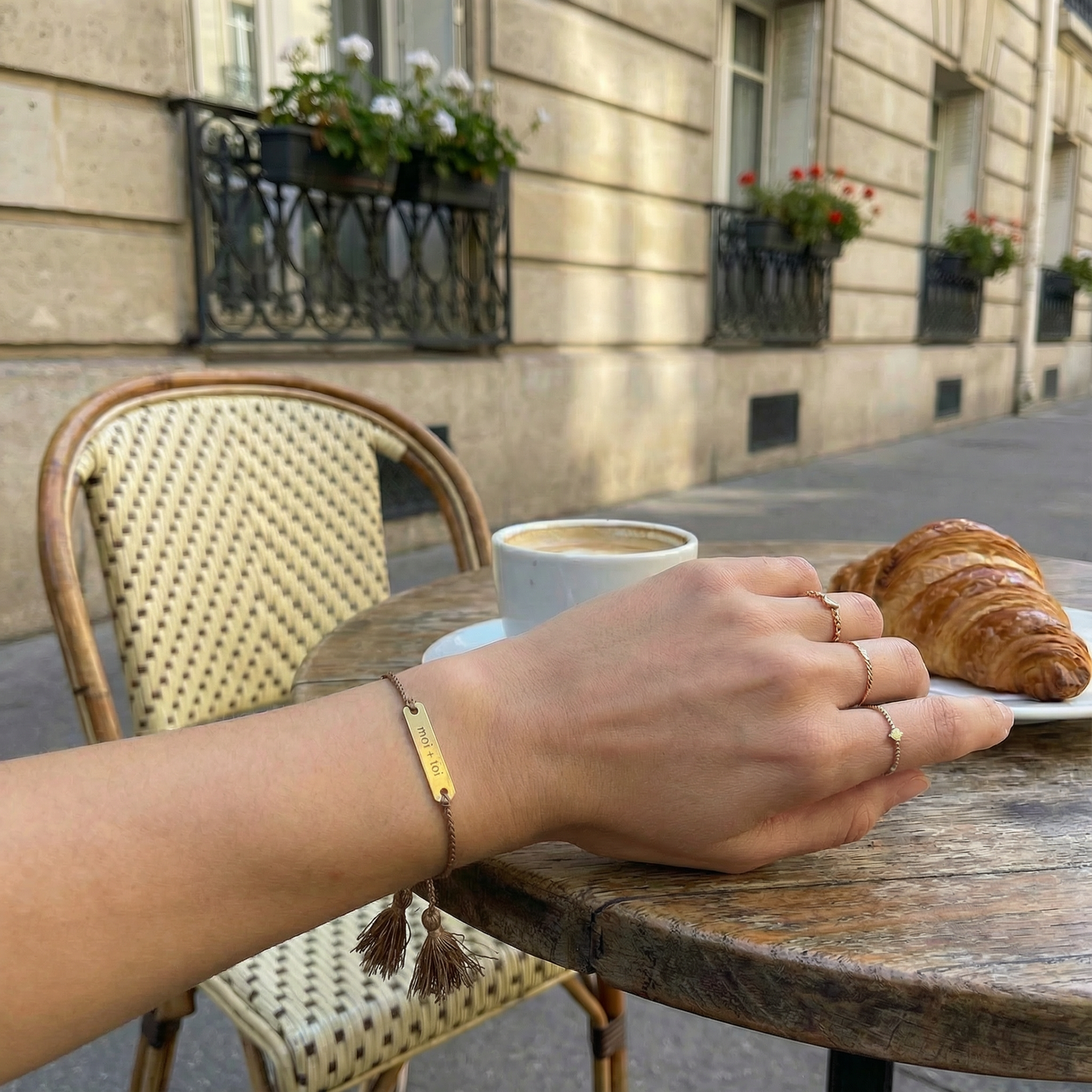 Moi + Toi Love Notes Adjustable Bracelet | In a Giftable Glass Jar with Cork Lid