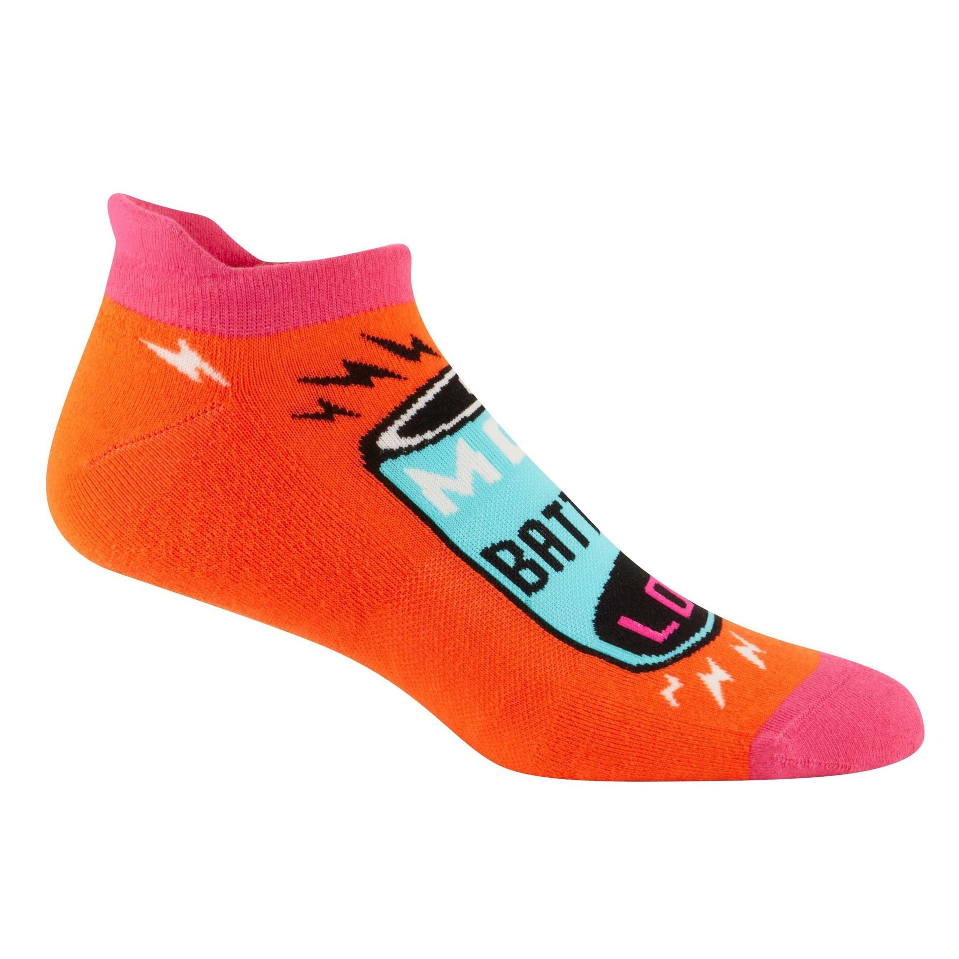 Mom Battery Low Women's Sneaker Socks [2 Size Options] | BlueQ at GetBullish