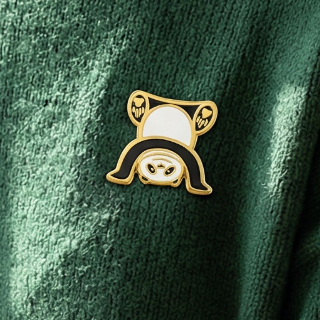 Mom Gift "Amazing Mama Bear" Panda Enamel Pin on Gift Card