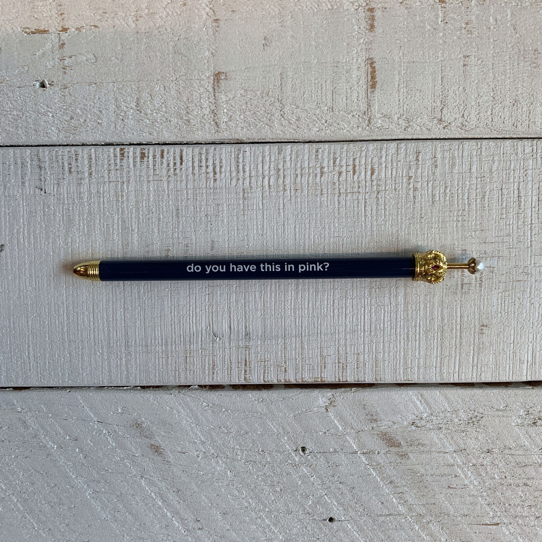 Moments of Genius Navy Blue Crown Pen Set of 12 | Giftable Quote Pens | Novelty Office Desk Supplies