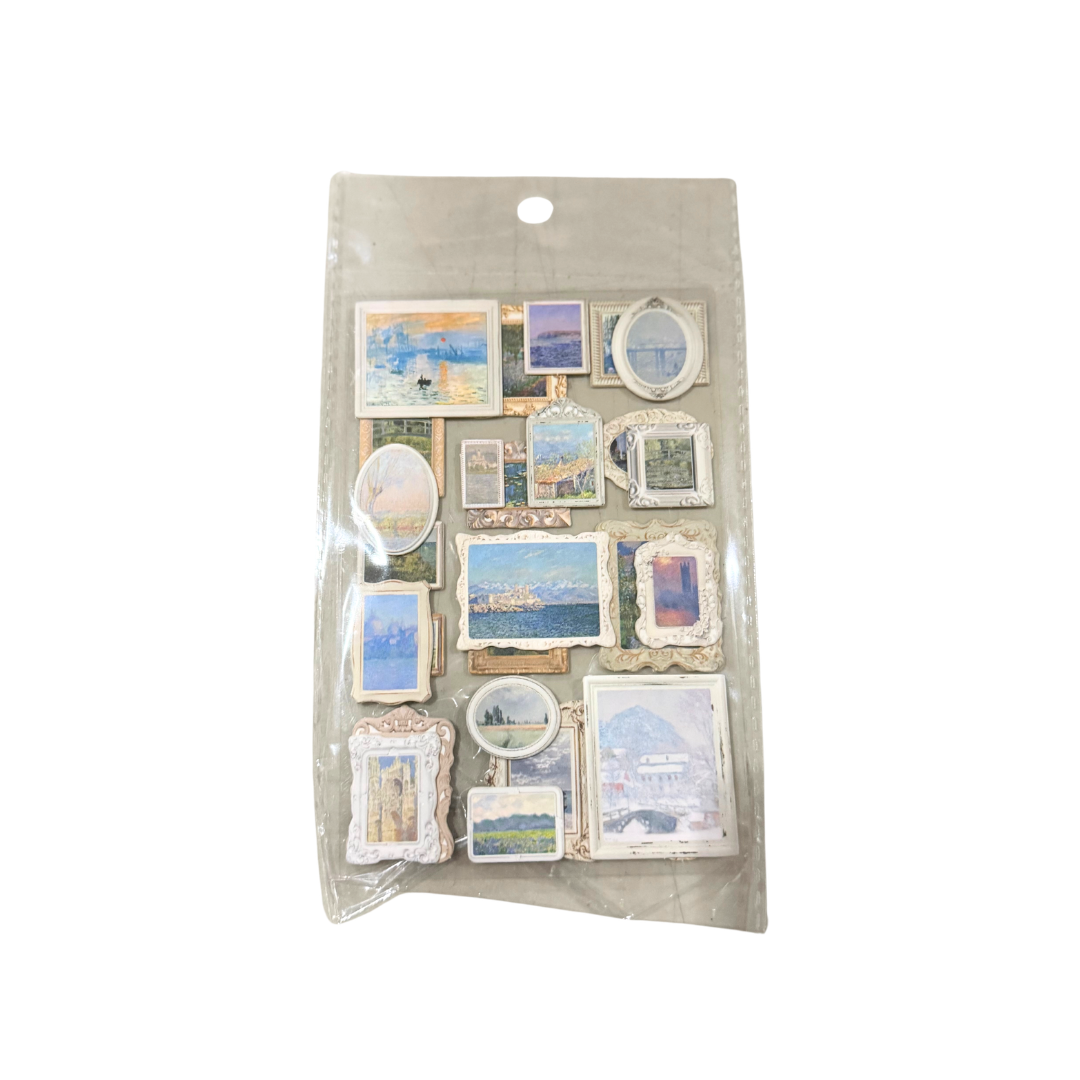 Monet 3D Stereoscopic Stickers | Set of 2 Sticker Sheets-Ieebee-The Bullish Store