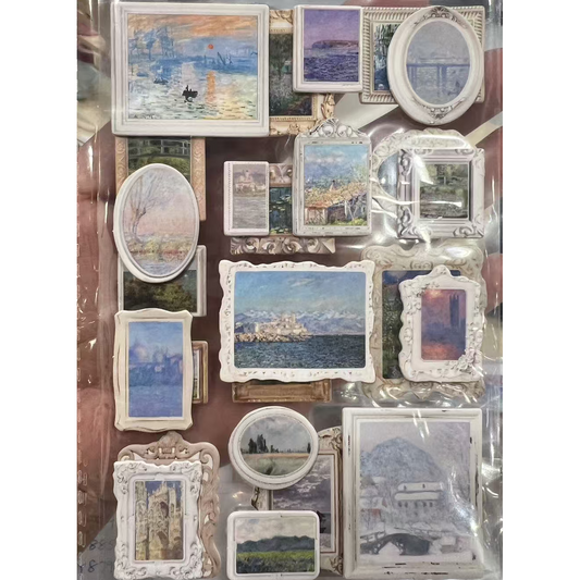 Monet 3D Stereoscopic Stickers | Sticker Sheet