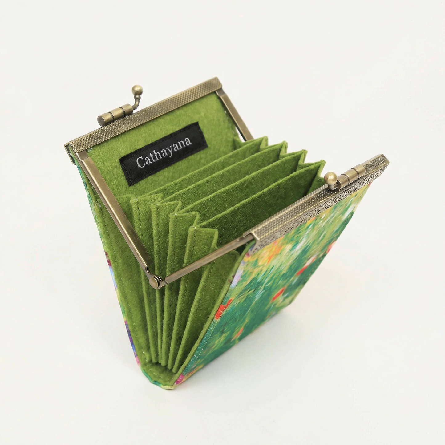 Monet Alice Garden Artist Painting Prints Card Holder | 10 Slots | RFID Blocking