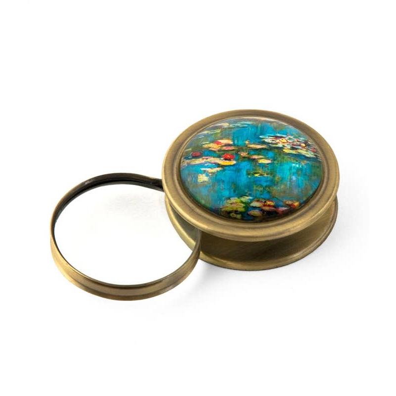 Monet Water Lilies Folding Magnifier | Fine Art Themed Giftable Magnifying Glass-Value Arts-The Bullish Store