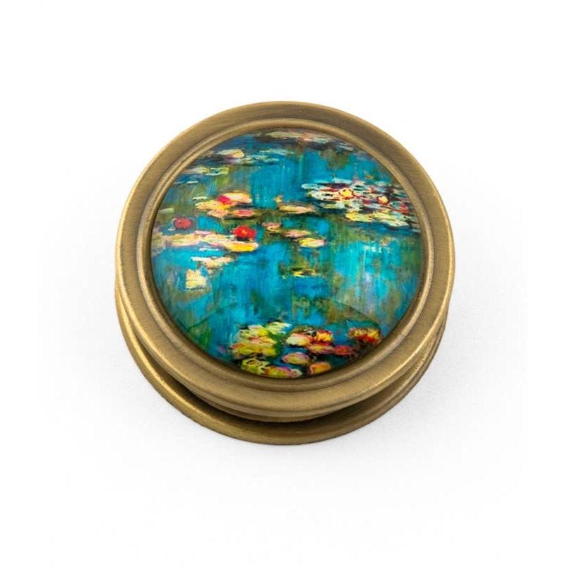 Monet Water Lilies Folding Magnifier | Fine Art Themed Giftable Magnifying Glass-Value Arts-The Bullish Store