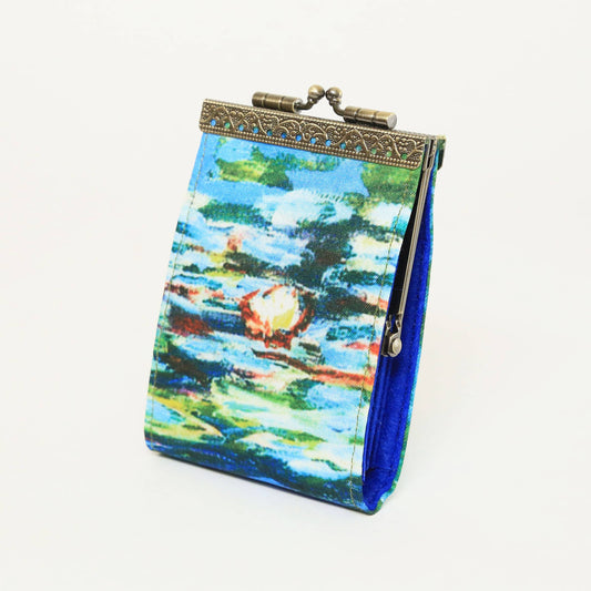 Monet Water Lillies Artist Painting Prints Card Holder | 10 Slots | RFID Blocking
