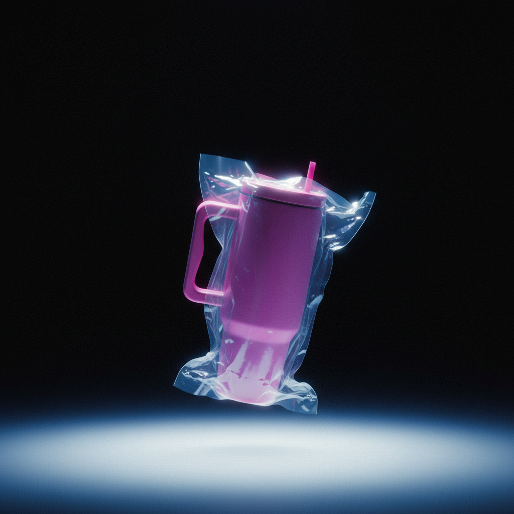 Monocolor Cold Cup Tumbler 40 Oz Handle Travel Mug