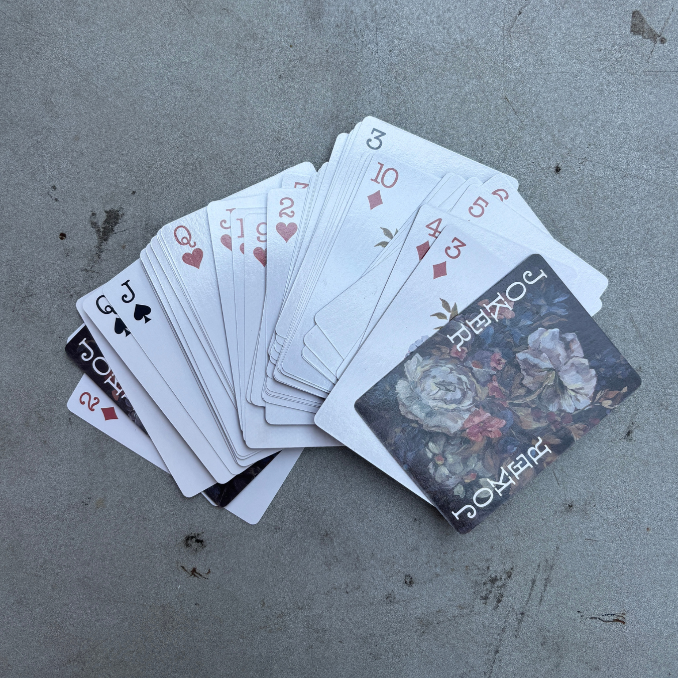 Moody Floral Playing Cards | Hand Painted Flowers Art Deck of Cards-Primitives by Kathy-The Bullish Store