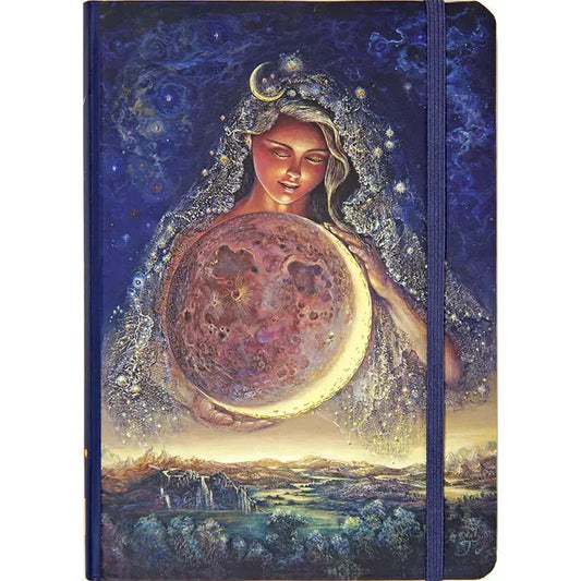 Moon Goddess Hard Cover Journal | Fantasy Celestial Selene | 5'' x 7''