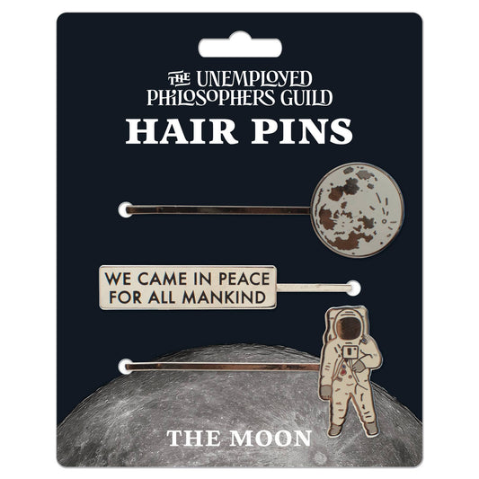 Moon Hair Pins Set of 3 | 3 Piece Bobby Pin Hair Clip Accessories