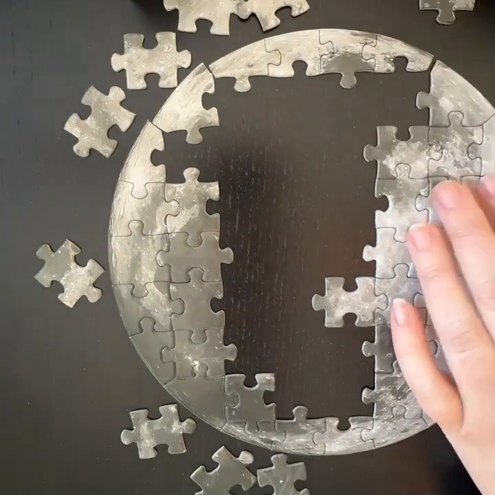 Moon Magic Mini Jigsaw Puzzle | 60 Pieces Jiggie Puzzle in Gift Box | Stocking Stuffer, Space Themed Gift