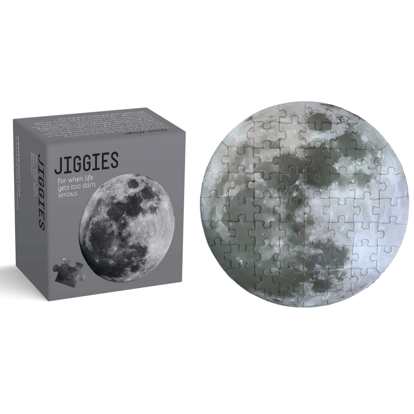 Moon Magic Mini Jigsaw Puzzle | 60 Pieces Jiggie Puzzle in Gift Box | Stocking Stuffer, Space Themed Gift