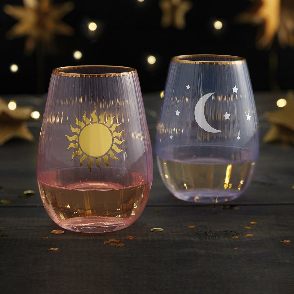 Moon and Stars Beveled — Bulk Lot of 16 (Gifting, Events & Resale)-Slant-The Bullish Store