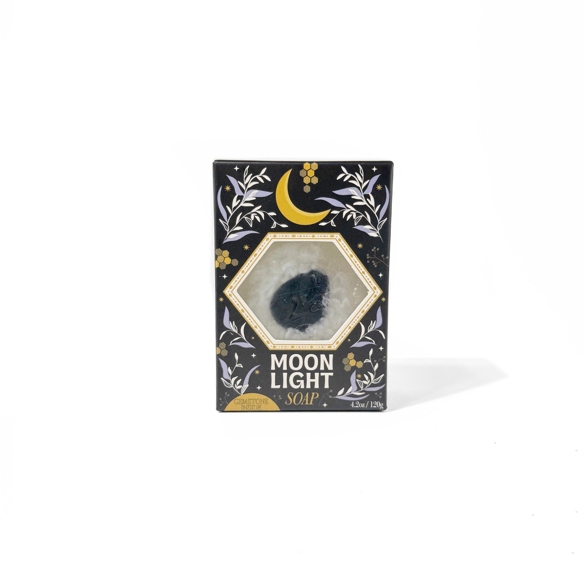Moonlight Golden Honey Gemstone Bar Soap with Obsidian-Sow the Magic-The Bullish Store