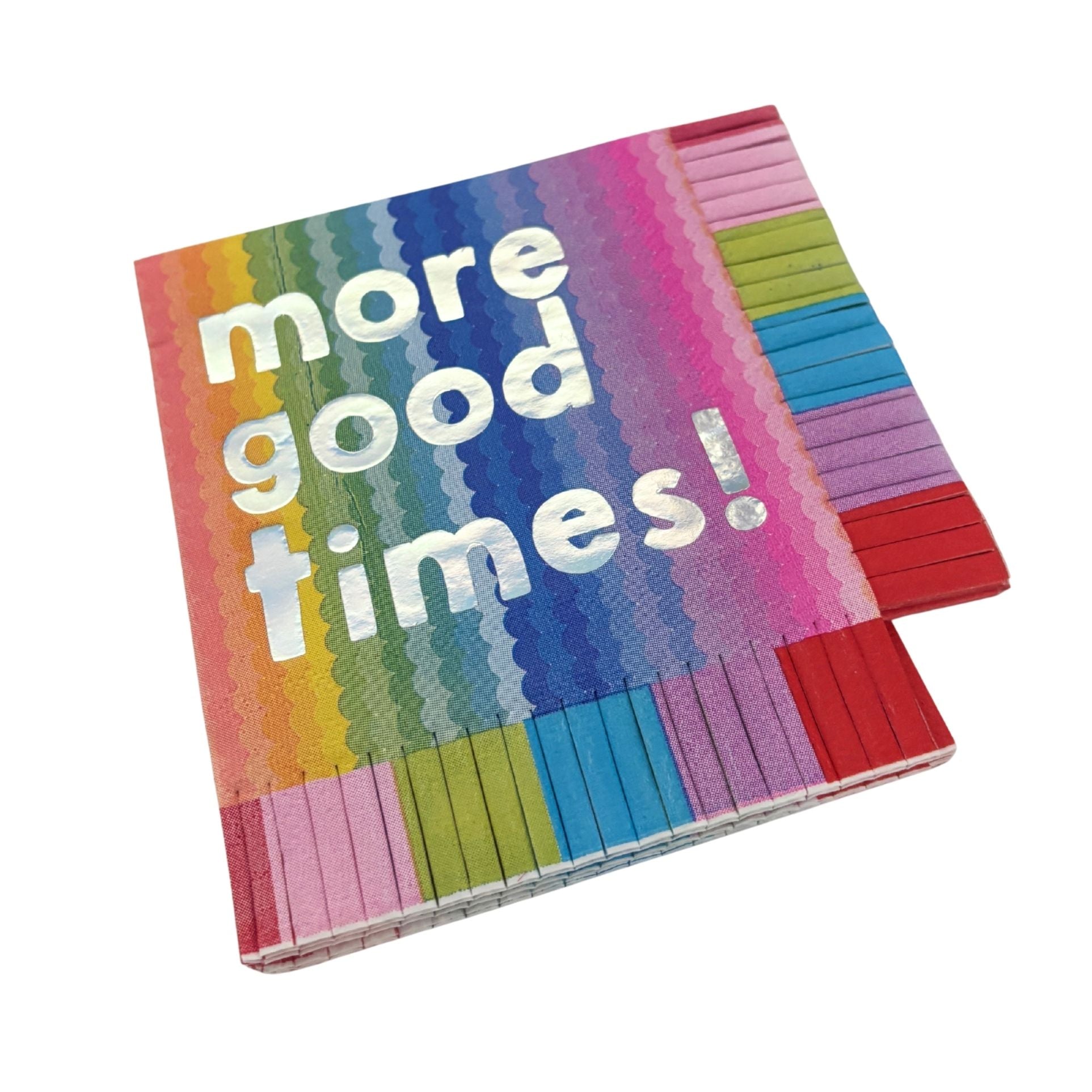 More Good Times Fringe Beverage Napkins | Party Cocktail Napkin | 5" Square