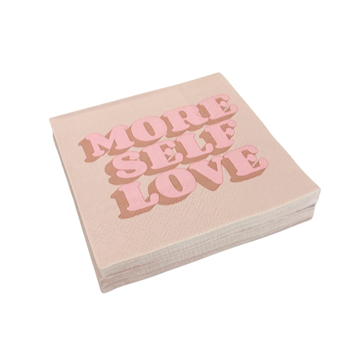 More Self Love Party/Beverage/Cocktail Napkins | 5" Square