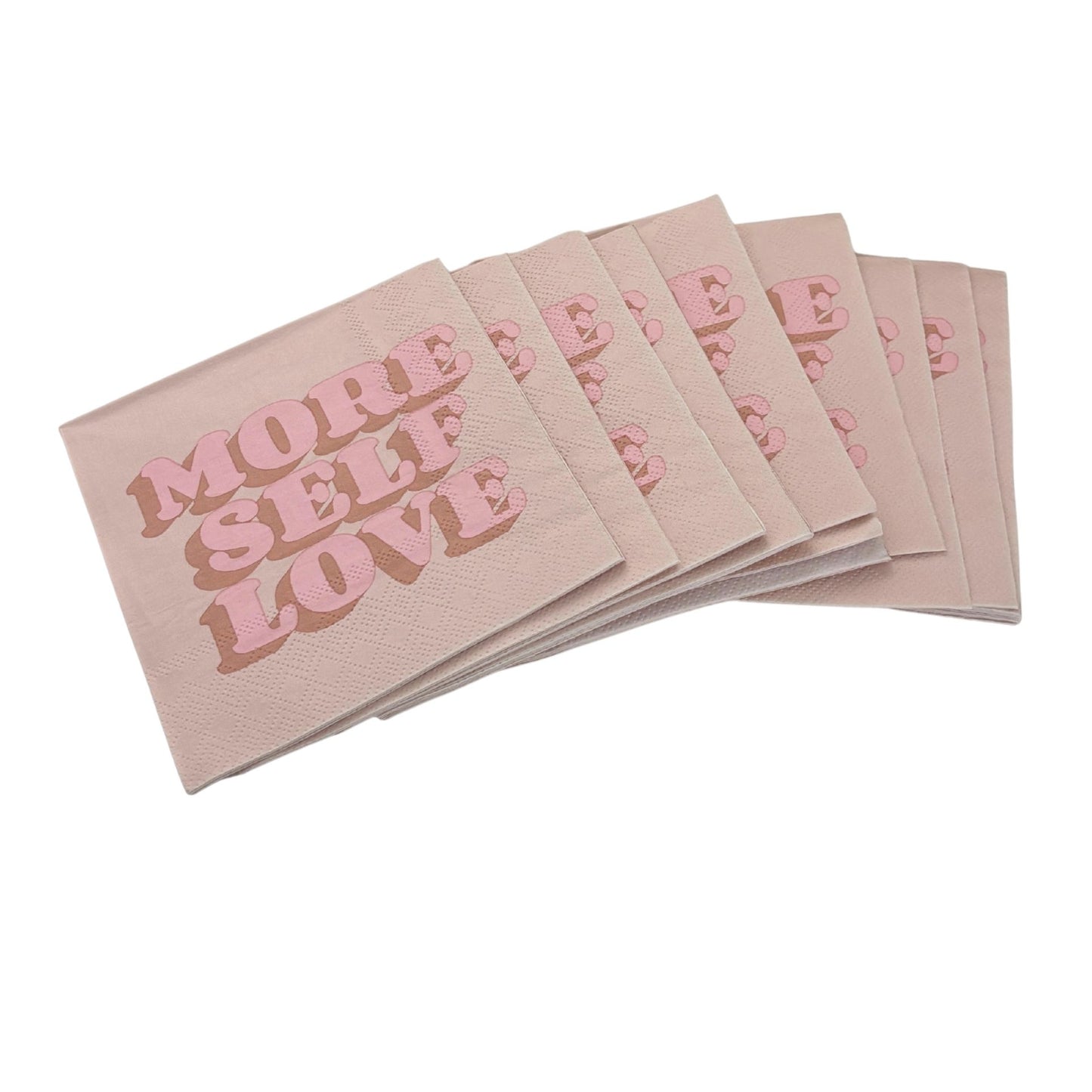 More Self Love Party/Beverage/Cocktail Napkins | 5" Square