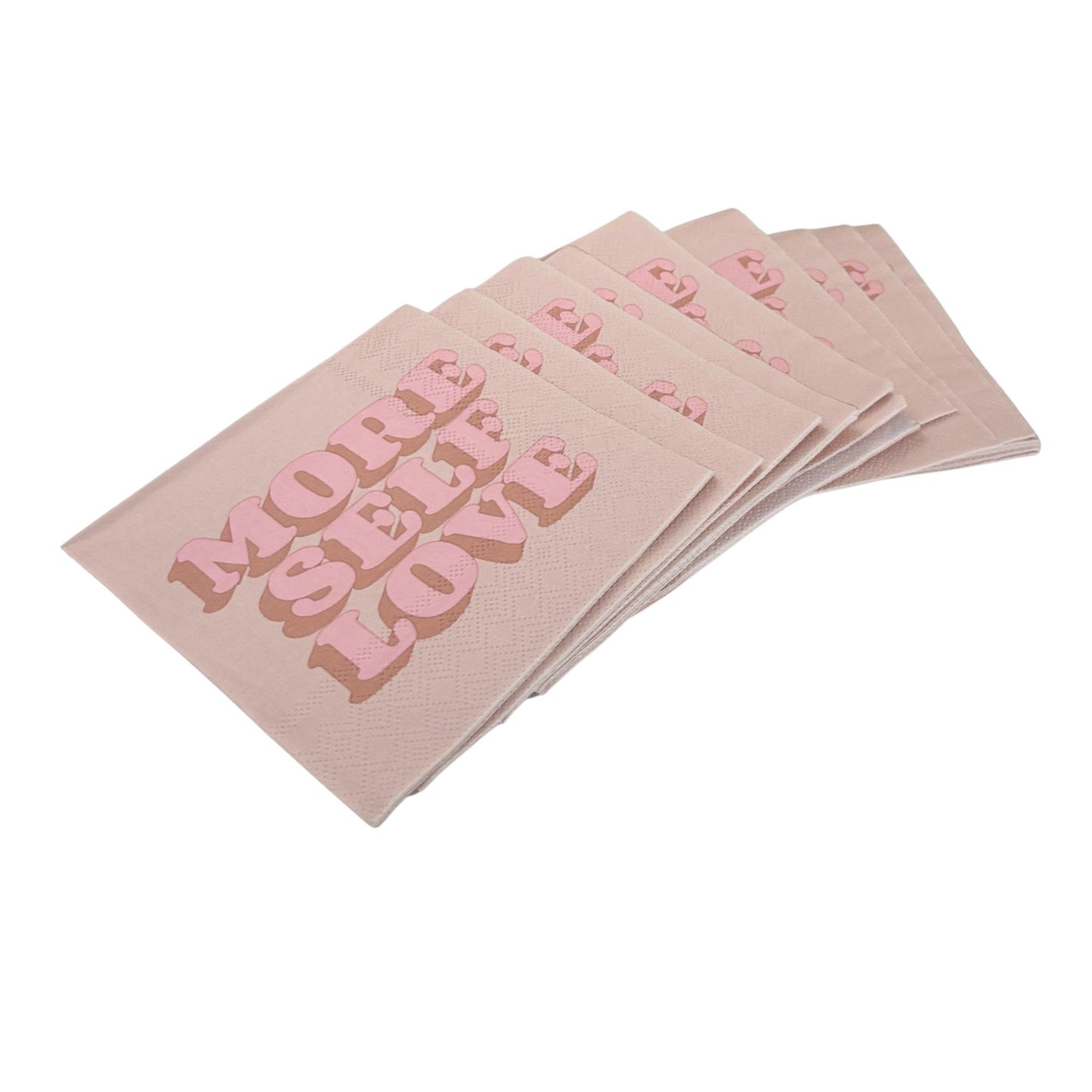 More Self Love Party/Beverage/Cocktail Napkins | 5" Square