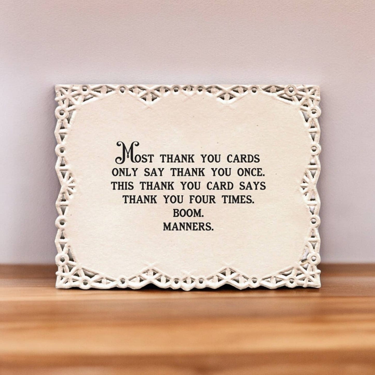 Most Thank You Cards Only Say Thank You Once Funny Vintage Greeting Card-Bad Betty Greeting Co.-The Bullish Store