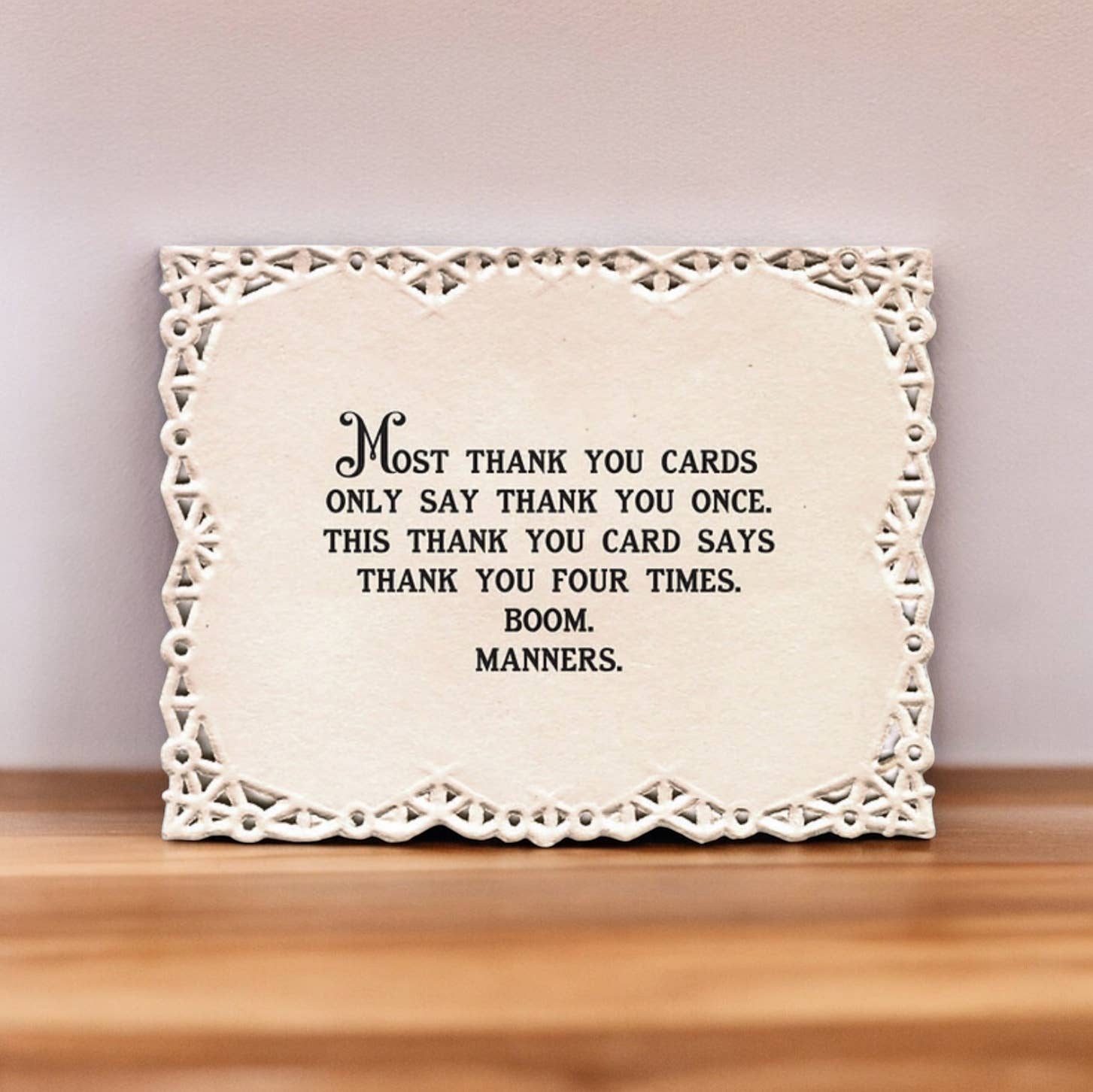 Most Thank You Cards Only Say Thank You Once Funny Vintage Greeting Card-Bad Betty Greeting Co.-The Bullish Store