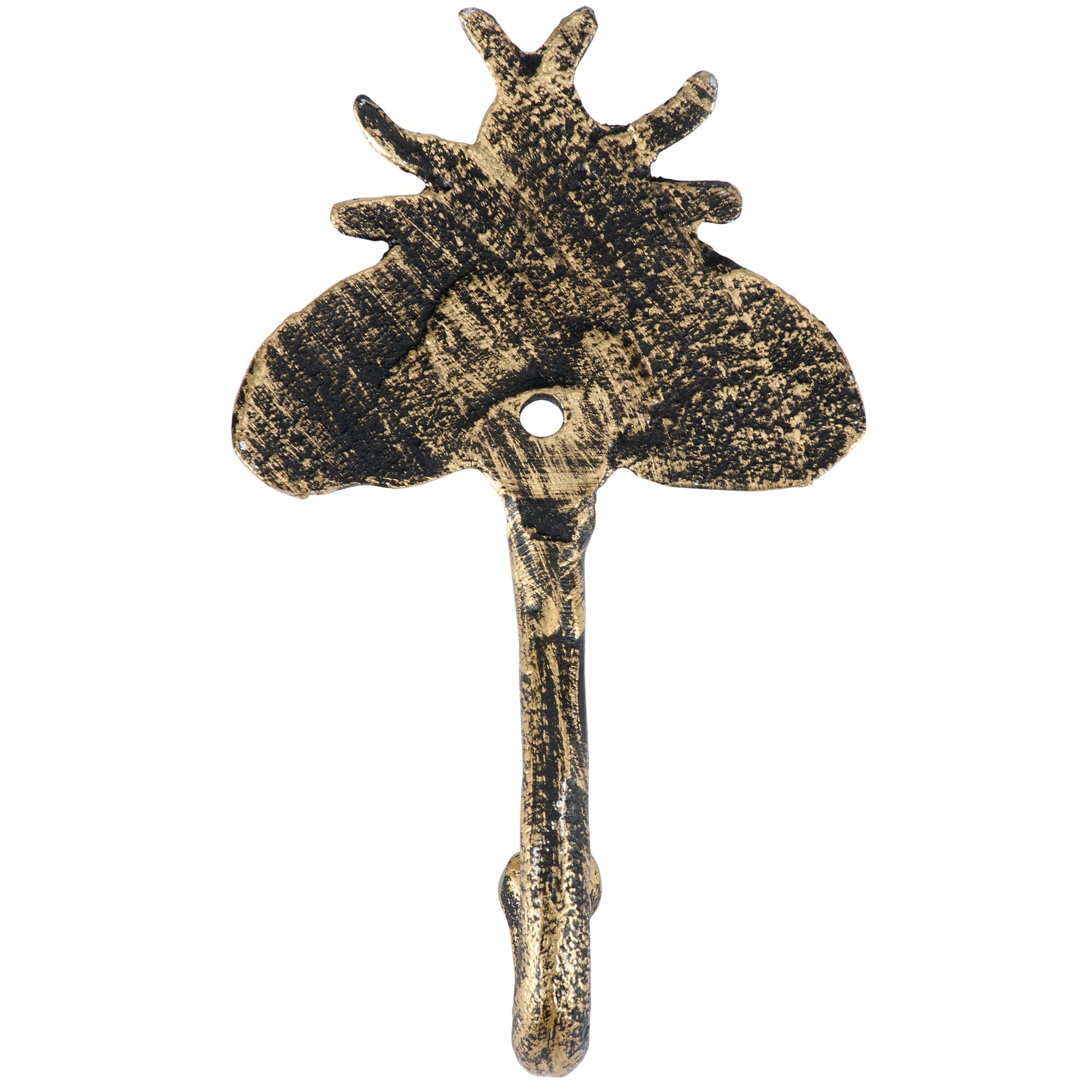 Back of a decorative moth wall hook