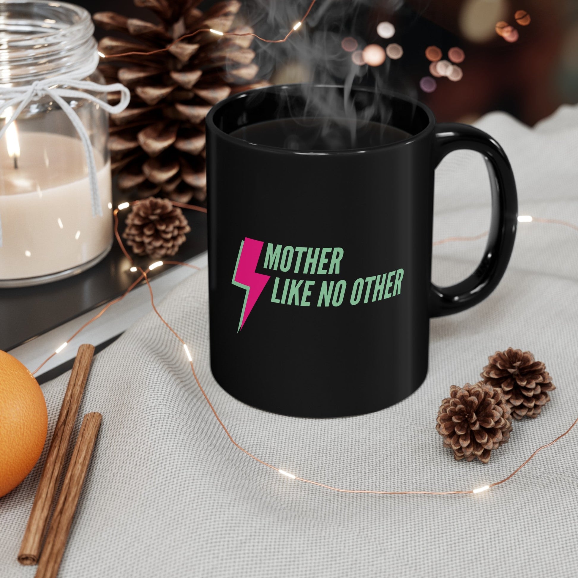 Mother Like No Other ⚡ Lightning Bolt 11oz Black Mug | Mothers Day Coffee Lovers Gift