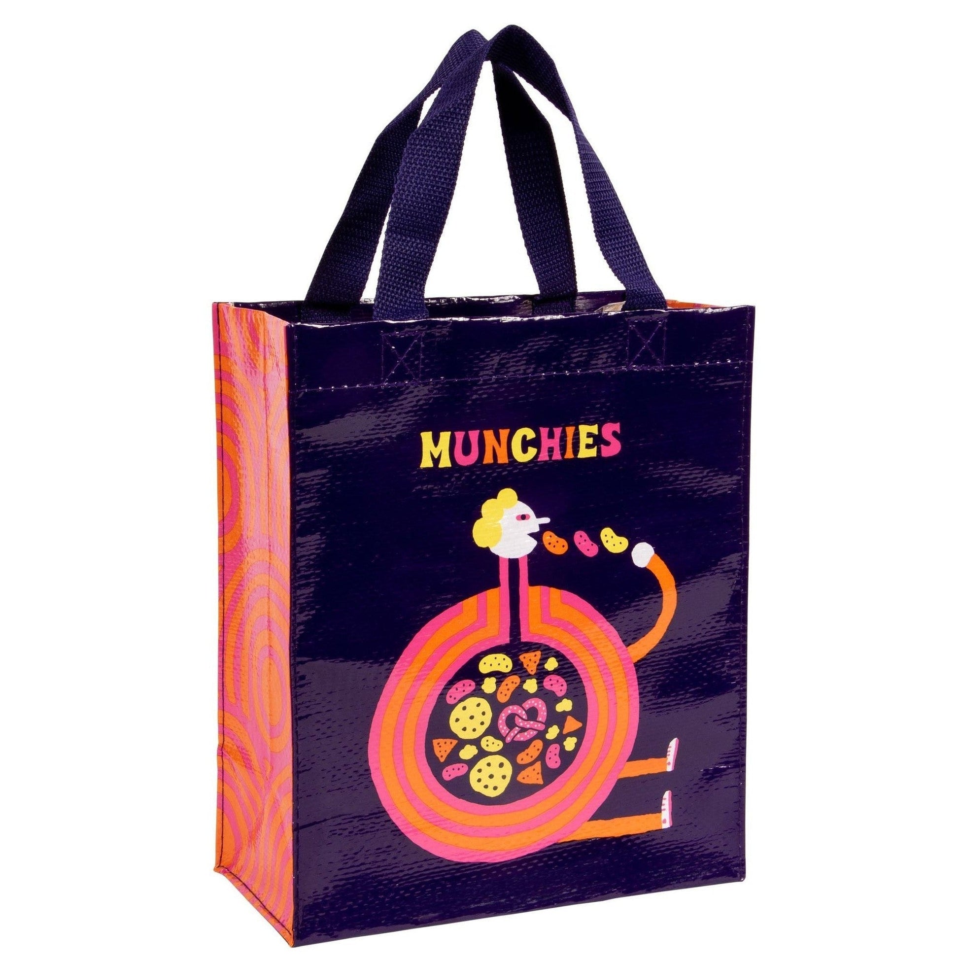 Munchies Handy Tote Bag | Reusable Eco-Friendly Lunch Gift Bag | 10" x 8.5" | BlueQ at GetBullish