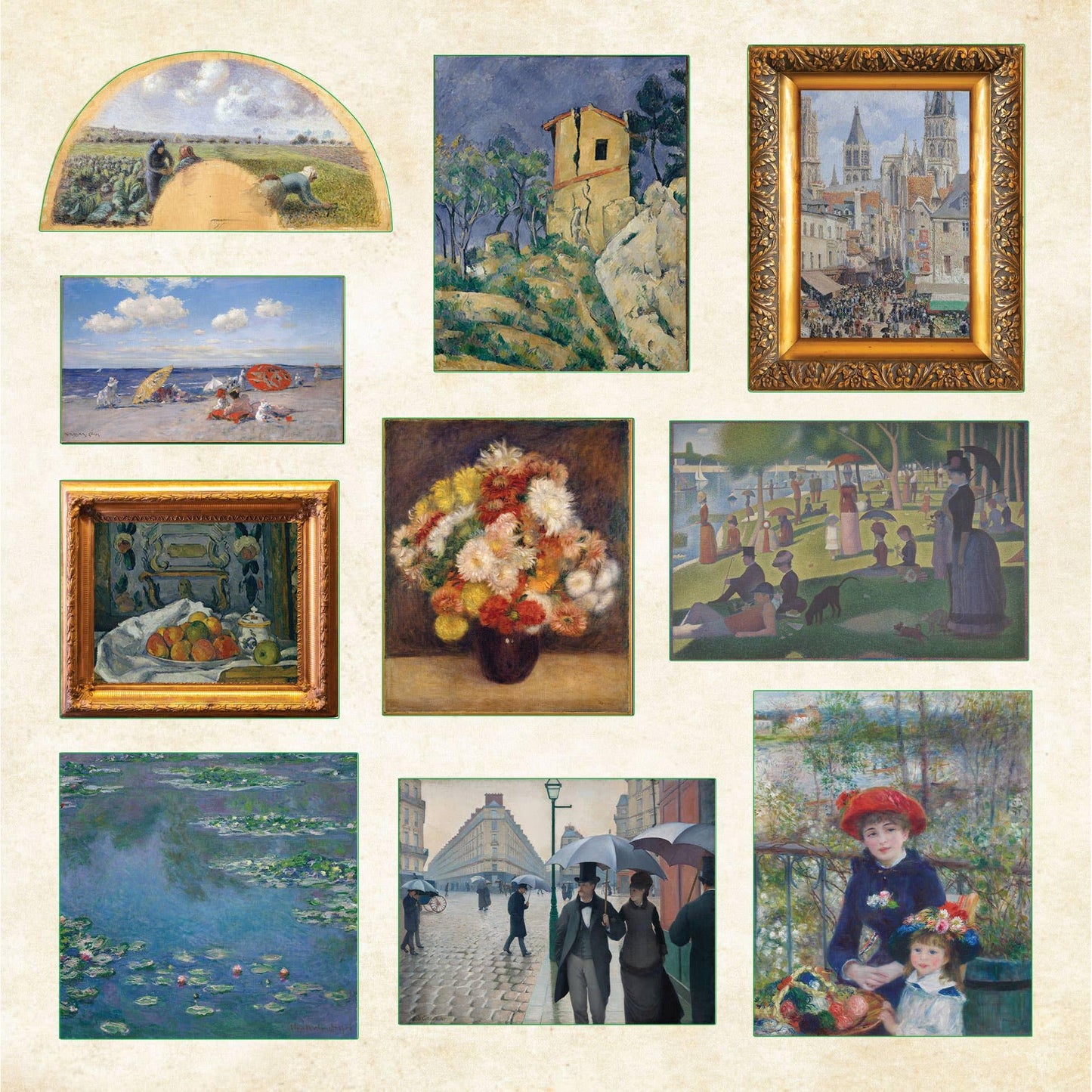 Museum Treasures Sticker Book | 740+ Fine Art Stickers on 50 Pages Featuring Masterpieces from Every Era