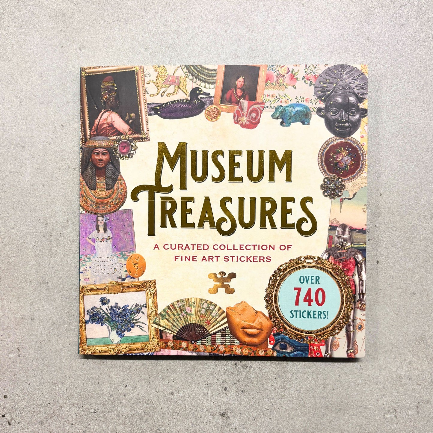 Museum Treasures Sticker Book | 740+ Fine Art Stickers on 50 Pages Featuring Masterpieces from Every Era