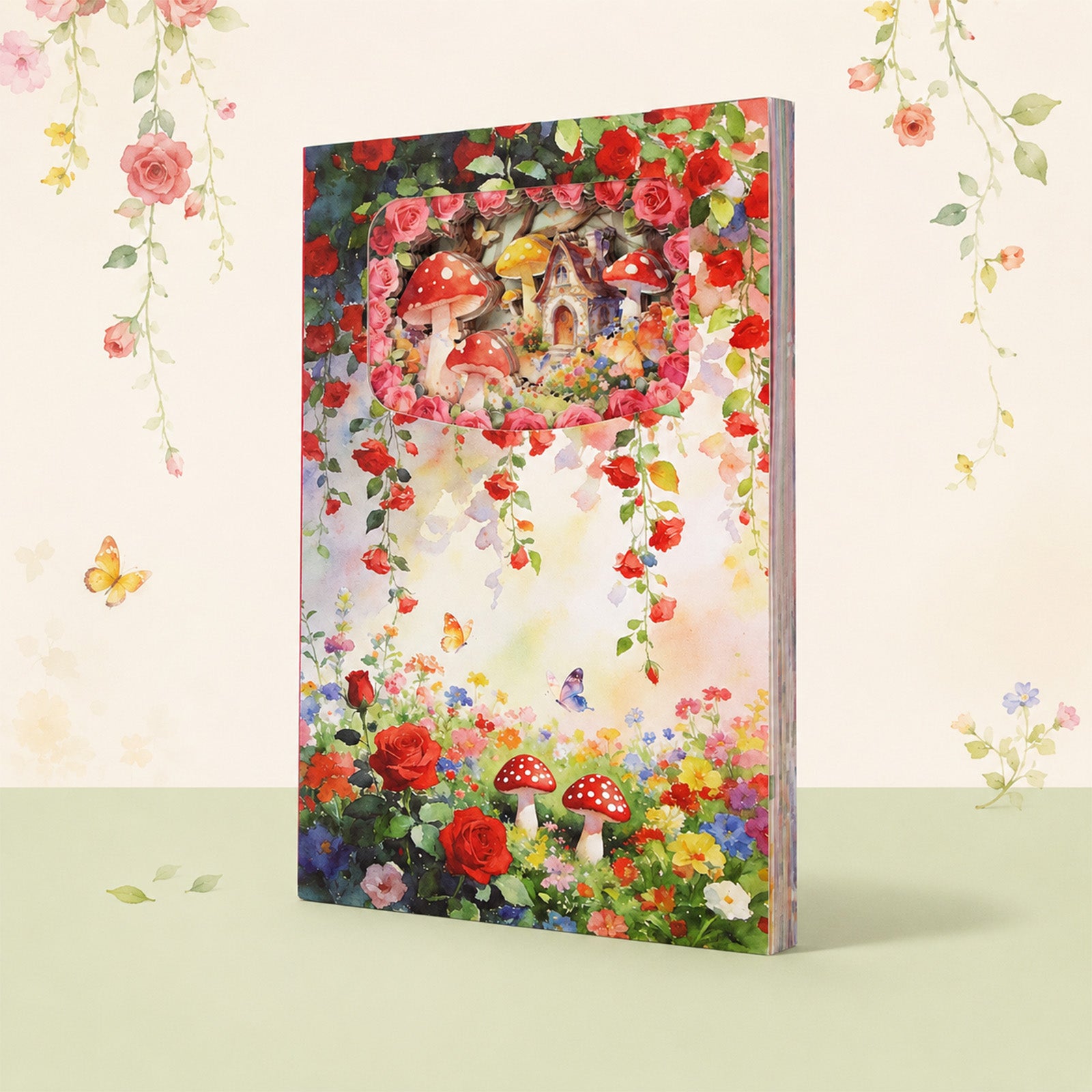Mushroom Butterfly 3D Journal | 60 Pages