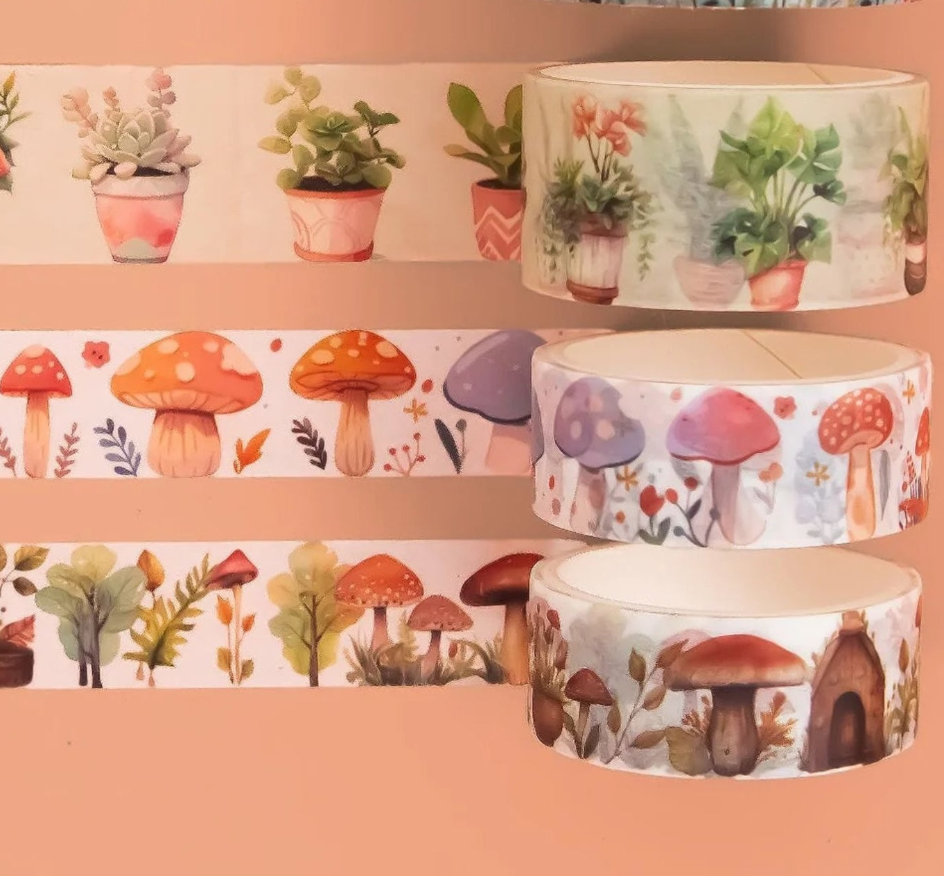 Washi Tape Mystery Pack | Set of 6 Fun Bundle of Decorating Tape